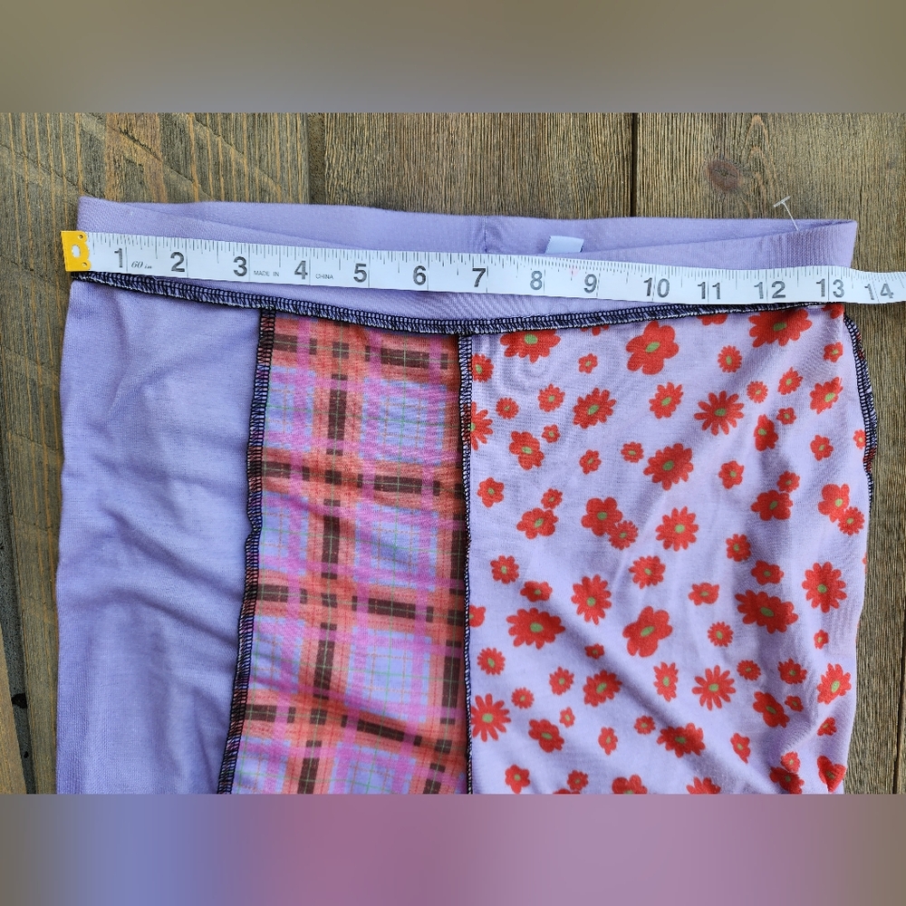 The Ragged Priest Colorful Patchwork Flared Pants Sz M - Picture 4 of 12